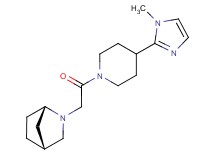 (1S*,4R*)-2-{2-[4-(1-methyl-1H-imidazol-2-yl)-1-piperidinyl]-2-oxoethyl}-2-azabicyclo[2.2.1]heptane
