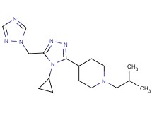 4-[4-cyclopropyl-5-(1H-1,2,4-triazol-1-ylmethyl)-4H-1,2,4-triazol-3-yl]-1-isobutylpiperidine