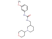 N-(3-methoxyphenyl)-N'-{[1-(tetrahydro-2H-pyran-4-yl)piperidin-3-yl]methyl}urea