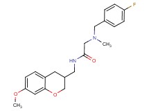 N~2~-(4-fluorobenzyl)-N~1~-[(7-methoxy-3,4-dihydro-2H-chromen-3-yl)methyl]-N~2~-methylglycinamide