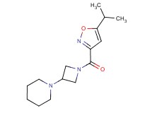 1-{1-[(5-isopropyl-3-isoxazolyl)carbonyl]-3-azetidinyl}piperidine