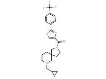 7-(cyclopropylmethyl)-2-({2-[4-(trifluoromethyl)phenyl]-1,3-thiazol-4-yl}carbonyl)-2,7-diazaspiro[4.5]decane