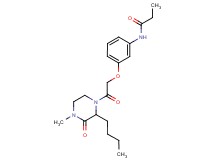N-{3-[2-(2-butyl-4-methyl-3-oxopiperazin-1-yl)-2-oxoethoxy]phenyl}propanamide