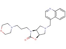 (3aS*,6aR*)-3-(3-morpholin-4-ylpropyl)-5-(quinolin-4-ylmethyl)hexahydro-2H-pyrrolo[3,4-d][1,3]oxazol-2-one