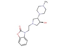 3-{2-[(3S*,4S*)-3-hydroxy-4-(4-methylpiperazin-1-yl)pyrrolidin-1-yl]ethyl}-1,3-benzoxazol-2(3H)-one