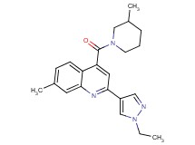 2-(1-ethyl-1H-pyrazol-4-yl)-7-methyl-4-[(3-methylpiperidin-1-yl)carbonyl]quinoline