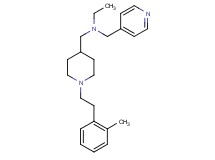 N-({1-[2-(2-methylphenyl)ethyl]-4-piperidinyl}methyl)-N-(4-pyridinylmethyl)ethanamine