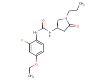 N-(4-ethoxy-2-fluorophenyl)-N'-(5-oxo-1-propylpyrrolidin-3-yl)urea