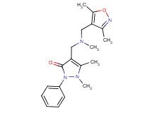 4-{[[(3,5-dimethylisoxazol-4-yl)methyl](methyl)amino]methyl}-1,5-dimethyl-2-phenyl-1,2-dihydro-3H-pyrazol-3-one