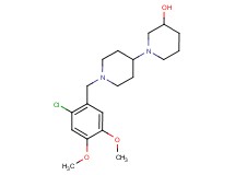 1'-(2-chloro-4,5-dimethoxybenzyl)-1,4'-bipiperidin-3-ol