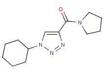 1-cyclohexyl-4-(1-pyrrolidinylcarbonyl)-1H-1,2,3-triazole