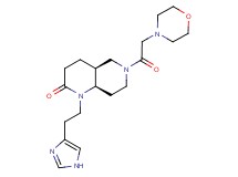 (4aS*,8aR*)-1-[2-(1H-imidazol-4-yl)ethyl]-6-(morpholin-4-ylacetyl)octahydro-1,6-naphthyridin-2(1H)-one