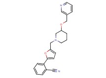 2-(5-{[3-(3-pyridinylmethoxy)-1-piperidinyl]methyl}-2-furyl)benzonitrile