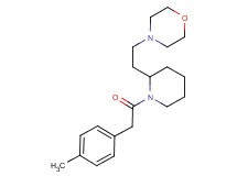 4-(2-{1-[(4-methylphenyl)acetyl]-2-piperidinyl}ethyl)morpholine