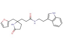 3-[2-(2-furylmethyl)-5-oxo-2-pyrrolidinyl]-N-[2-(1H-indol-3-yl)ethyl]propanamide