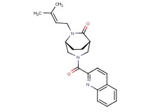 (1S*,5R*)-6-(3-methyl-2-buten-1-yl)-3-(2-quinolinylcarbonyl)-3,6-diazabicyclo[3.2.2]nonan-7-one