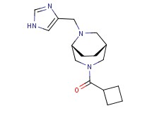 (1R*,5R*)-3-(cyclobutylcarbonyl)-6-(1H-imidazol-4-ylmethyl)-3,6-diazabicyclo[3.2.2]nonane