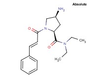 (2S,4S)-4-amino-N,N-diethyl-1-[(2E)-3-phenylprop-2-enoyl]pyrrolidine-2-carboxamide