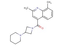 2,8-dimethyl-4-{[3-(1-piperidinyl)-1-azetidinyl]carbonyl}quinoline