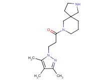 7-[3-(3,4,5-trimethyl-1H-pyrazol-1-yl)propanoyl]-2,7-diazaspiro[4.5]decane hydrochloride