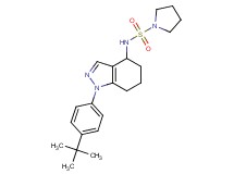 N-[1-(4-tert-butylphenyl)-4,5,6,7-tetrahydro-1H-indazol-4-yl]pyrrolidine-1-sulfonamide