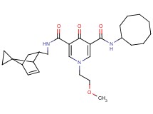 N-cyclooctyl-1-(2-methoxyethyl)-4-oxo-N'-(spiro[bicyclo[2.2.1]heptane-7,1'-cyclopropane]-5-en-2-ylmethyl)-1,4-dihydro-3,5-pyridinedicarboxamide