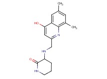 3-{[(4-hydroxy-6,8-dimethylquinolin-2-yl)methyl]amino}piperidin-2-one