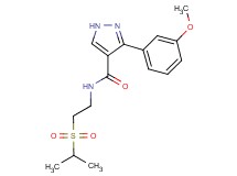N-[2-(isopropylsulfonyl)ethyl]-3-(3-methoxyphenyl)-1H-pyrazole-4-carboxamide