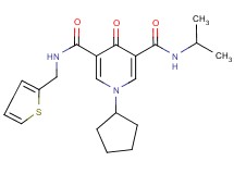 1-cyclopentyl-N-isopropyl-4-oxo-N'-(2-thienylmethyl)-1,4-dihydro-3,5-pyridinedicarboxamide