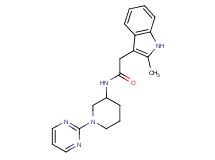 2-(2-methyl-1H-indol-3-yl)-N-[1-(2-pyrimidinyl)-3-piperidinyl]acetamide