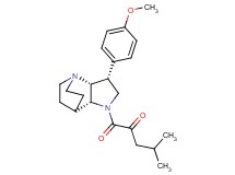 1-[(3R*,3aR*,7aR*)-3-(4-methoxyphenyl)hexahydro-4,7-ethanopyrrolo[3,2-b]pyridin-1(2H)-yl]-4-methyl-1-oxopentan-2-one