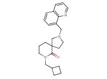 7-(cyclobutylmethyl)-2-(8-quinolinylmethyl)-2,7-diazaspiro[4.5]decan-6-one