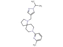 1-[(1-isopropyl-1H-pyrazol-4-yl)methyl]-8-(6-methyl-2-pyridinyl)-1,8-diazaspiro[4.5]decane