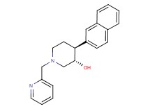 (3S*,4S*)-4-(2-naphthyl)-1-(pyridin-2-ylmethyl)piperidin-3-ol