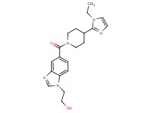 2-(5-{[4-(1-ethyl-1H-imidazol-2-yl)-1-piperidinyl]carbonyl}-1H-benzimidazol-1-yl)ethanol