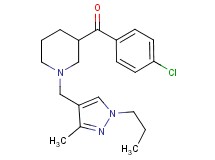 (4-chlorophenyl){1-[(3-methyl-1-propyl-1H-pyrazol-4-yl)methyl]-3-piperidinyl}methanone