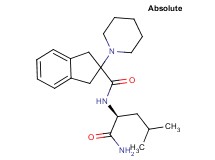 N-[(1S)-1-(aminocarbonyl)-3-methylbutyl]-2-(1-piperidinyl)-2-indanecarboxamide