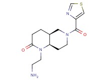 (4aS*,8aR*)-1-(2-aminoethyl)-6-(1,3-thiazol-4-ylcarbonyl)octahydro-1,6-naphthyridin-2(1H)-one