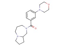 2-[3-(4-morpholinyl)benzoyl]octahydro-1H-pyrrolo[1,2-a][1,4]diazepine bis(trifluoroacetate)