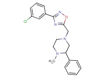 4-{[3-(3-chlorophenyl)-1,2,4-oxadiazol-5-yl]methyl}-1-methyl-2-phenylpiperazine