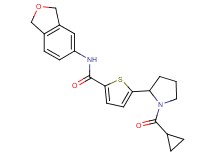5-[1-(cyclopropylcarbonyl)-2-pyrrolidinyl]-N-(1,3-dihydro-2-benzofuran-5-yl)-2-thiophenecarboxamide