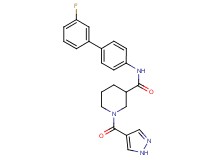 N-(3'-fluoro-4-biphenylyl)-1-(1H-pyrazol-4-ylcarbonyl)-3-piperidinecarboxamide
