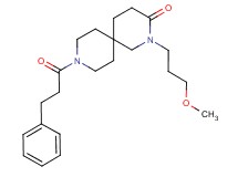 2-(3-methoxypropyl)-9-(3-phenylpropanoyl)-2,9-diazaspiro[5.5]undecan-3-one