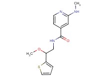 N-[2-methoxy-2-(2-thienyl)ethyl]-2-(methylamino)isonicotinamide