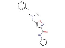 N-cyclopentyl-5-{[methyl(2-phenylethyl)amino]methyl}-3-isoxazolecarboxamide