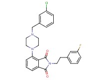 4-[4-(3-chlorobenzyl)-1-piperazinyl]-2-[2-(3-fluorophenyl)ethyl]-1H-isoindole-1,3(2H)-dione