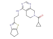 7-(cyclopropylcarbonyl)-N-[2-(5,6-dihydro-4H-cyclopenta[d][1,3]thiazol-2-yl)ethyl]-5,6,7,8-tetrahydropyrido[3,4-d]pyrimidin-4-amine
