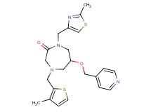 1-[(2-methyl-1,3-thiazol-4-yl)methyl]-4-[(3-methyl-2-thienyl)methyl]-6-(4-pyridinylmethoxy)-1,4-diazepan-2-one