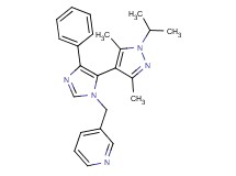 3-{[5-(1-isopropyl-3,5-dimethyl-1H-pyrazol-4-yl)-4-phenyl-1H-imidazol-1-yl]methyl}pyridine