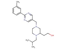 2-(1-isobutyl-4-{[2-(3-methylphenyl)-5-pyrimidinyl]methyl}-2-piperazinyl)ethanol